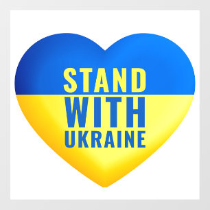 Autocollant Pour Fenêtre Soutenez l'Ukraine. UKRAINE soutien.