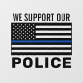 Autocollant Pour Fenêtre Soutien de la police application de la loi Ligne b (Feuille)