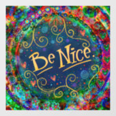 Autocollant Pour Fenêtre Soyez Gentil “Inspirivité” (Feuille)