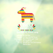 Autocollant Pour Fenêtre Spécial Cinco de Mayo Pinata (Feuille 3)
