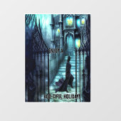 Autocollant Pour Fenêtre Spectre Sur Les Marches (Feuille)