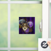 Autocollant Pour Fenêtre Spider Steampunk sur Arrière - plan pourpre (Maison)