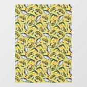 Autocollant Pour Fenêtre Sports Fishing Shop Fish Pattern Full Size  (Feuille)