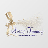 Autocollant Pour Fenêtre Spray mobile Tanning Marine Gold Sparkling (Feuille)