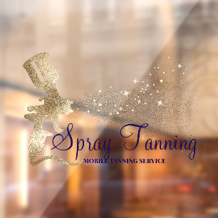 Autocollant Pour Fenêtre Spray mobile Tanning Marine Gold Sparkling
