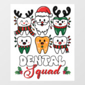 Autocollant Pour Fenêtre Squad dentaire (Feuille)