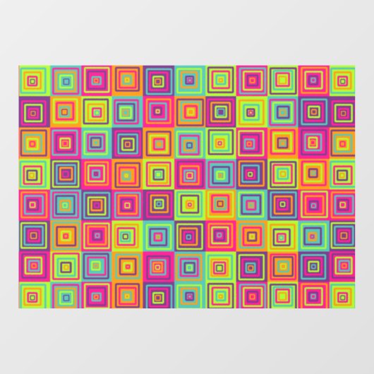 Autocollant Pour Fenêtre Squares (Feuille)