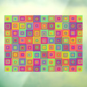 Autocollant Pour Fenêtre Squares (Feuille 3)