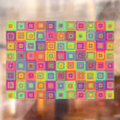 Autocollant Pour Fenêtre Squares (Feuille 2)