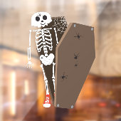Autocollant Pour Fenêtre Squelette et café Halloween Design (Feuille 2)