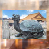 Autocollant Pour Fenêtre Statue d'une tortue dans la Cité interdite - Pékin (Feuille 2)