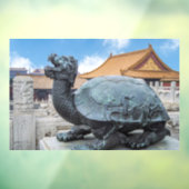 Autocollant Pour Fenêtre Statue d'une tortue dans la Cité interdite - Pékin (Feuille 3)
