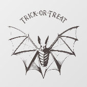 Autocollant Pour Fenêtre Sticker vintage Bat Halloween Party (Feuille)