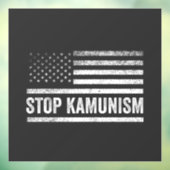 Autocollant Pour Fenêtre Stop Kamunism Harris Walz 2024 Camarade Kamala (Feuille 3)