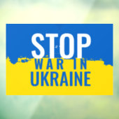 Autocollant Pour Fenêtre Stop War (Feuille 3)