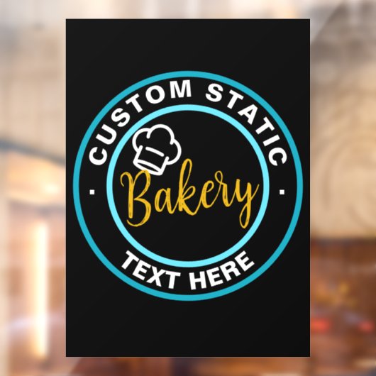 Autocollant Pour Fenêtre Storefront static cling clear decal or Bakery (Feuille 2)