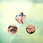Autocollant Pour Fenêtre Studio de Beauté Professionnel Moderne (Feuille 3)