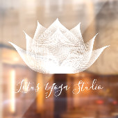 Autocollant Pour Fenêtre Studio de yoga unique et élégant de l'art de la fl (Feuille 2)