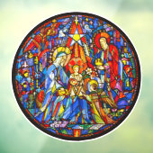 Autocollant Pour Fenêtre Style Nativité Peint Verre (Feuille 3)