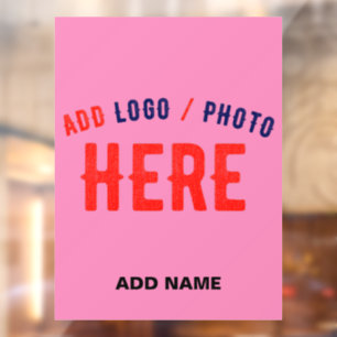 AUTOCOLLANT POUR FENÊTRE STYLISH MODERNE PERSONNALISABLE ROSE VÉRIFIÉ MARQU