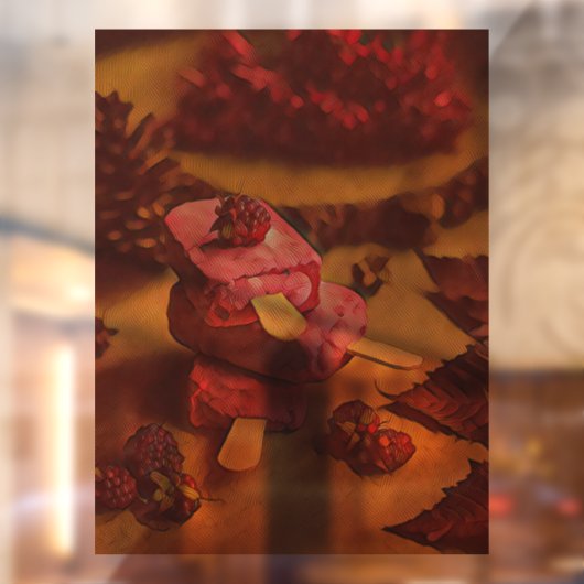 Autocollant Pour Fenêtre Summer ice cream lovers (Feuille 2)