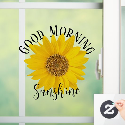 Autocollant Pour Fenêtre Sunshine du bon matin (Maison)