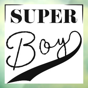 Autocollant Pour Fenêtre Super Boy