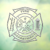 Autocollant Pour Fenêtre Support Pompiers Clouage de fenêtre (Feuille 3)