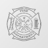 Autocollant Pour Fenêtre Support Pompiers Clouage de fenêtre (Feuille)