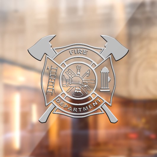 Autocollant Pour Fenêtre Support Pompiers Clouage de fenêtre (Feuille 2)