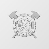 Autocollant Pour Fenêtre Support Pompiers Clouage de fenêtre (Feuille)