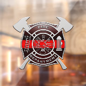 Autocollant Pour Fenêtre Support Pompiers Clouage de fenêtre (Feuille 2)
