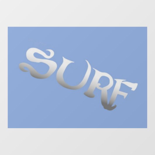 Autocollant Pour Fenêtre Surf bleu incliné fenêtre avancée agrafage avant (Feuille)