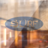 Autocollant Pour Fenêtre Surf bleu ovale foncé de la fenêtre (Feuille 2)