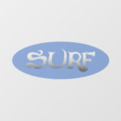 Autocollant Pour Fenêtre Surf bleu ovale foncé de la fenêtre (Feuille)