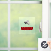 Autocollant Pour Fenêtre Surveillance de la sécurité Signes de fermeture de (Maison)