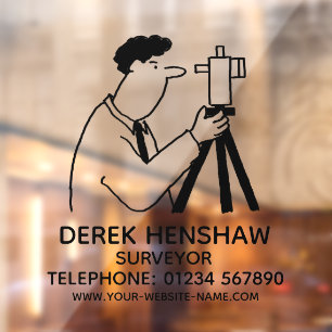 Autocollant Pour Fenêtre Surveyor & Sondage