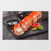 Autocollant Pour Fenêtre Sushi Japonais Poisson d'alimentation de plaque As (Feuille)