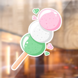 Autocollant Pour Fenêtre Sweet Hanami Dango
