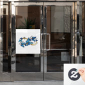 Autocollant Pour Fenêtre Symbol Infinity of Blue Morpho Butterflies (Porte de bureau)