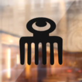 Autocollant Pour Fenêtre Symbole Adinkra (Beauté) (Feuille 2)