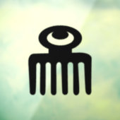 Autocollant Pour Fenêtre Symbole Adinkra (Beauté) (Feuille 3)