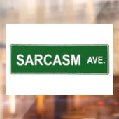 Autocollant Pour Fenêtre SYMBOLE DE RUE DE Sarcasme (Feuille 2)