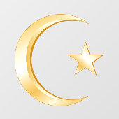 Autocollant Pour Fenêtre Symbole Islam : fenêtre Clôture (Feuille)