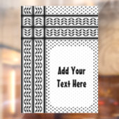 Autocollant Pour Fenêtre Symbole Keffiyeh de la Palestine Motif de résistan (Feuille 2)