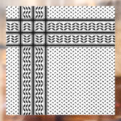 Autocollant Pour Fenêtre Symbole Keffiyeh de la Palestine Motif de résistan (Feuille 2)