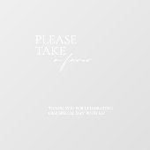 Autocollant Pour Fenêtre Symbole moderne Prendre un verre / miroir préféré (Feuille)