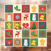 Autocollant Pour Fenêtre Symboles de Noël Medley Art Thunder_Cove (Feuille 2)