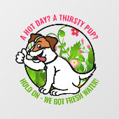 Autocollant Pour Fenêtre Sympathique Hot Day Fresh Water Window Signal (Feuille)