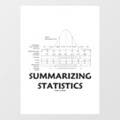 Autocollant Pour Fenêtre Synthèse des statistiques Courbe de distribution n (Feuille)